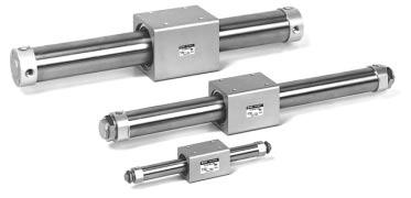 Magnetically Coupled Rodless Cylinder/Basic Series CYB Specifications Strong holding force type/ø N type/ø N Available up to 000mm stroke (ø, ø) ong life with no external leakage JIS symbol Order