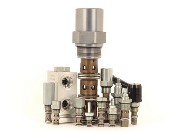 Control Valves Variable or fixed orifice restrictor valves compensated flow regulators compensators for restrictive, bypass and priority circuits, with load-sensing system compatibility Optional
