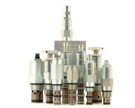 Control Valves relief, reducing/relieving, unloading and sequencing operations Industry common cavity sizes up to -16 303 lpm (80 gpm) Pilot-operated, direct-acting, and differential-area pressure