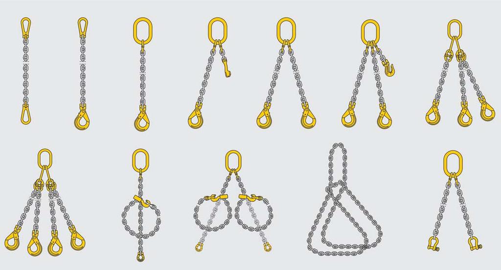 LIFTING PRODUCTS LIMITATION ON USE: Grade 0 (S) Lifting Products Alloy Chain and chain slings should not be used in acid or caustic solutions or in heavily acidic or caustic laden atmospheres.