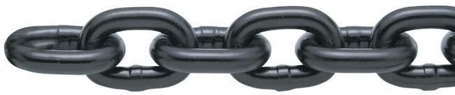 Alloy chain is supplied in a black lacquer finish. Approved For Overhead Lifting Hallmarked: SCC or S every inches Grade 0 (S) Alloy Chain (Full drum) BLACK LACQUER Trade Size (MM) Wire Dia.