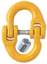 20.70 0.55 0.35 3.60 22,000 Each Design factor 5: Alloy Eye Shortening Hook YELLOW PAINT Chain Size K Dimensions G A T F Working Load Limit (Lbs) H62452 /32 ~ 5/6 2.