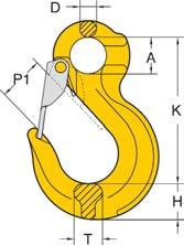 Approved For Overhead Lifting YELLOW PAINT Chain Size K Dimensions C A Working Load Limit (Lbs) H6230452 /32 ~ 5/6 3.74 0.75.26 0.5 4,500 6 / ctn H6230652 4.57 0.3.6.75 7,0 6 / ctn H623052 /2 5.