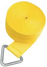 CARGO CONTROL 3 Strap Assemblies All SCC heavy duty 3 cargo strap assemblies are made from premium, yellow, 5,000 Lb. tensile strength tested, polyester webbing for maximum durability.