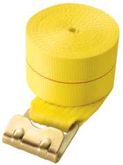 CARGO CONTROL 4 Strap Assemblies All SCC heavy duty 4 cargo strap assemblies are made from premium, yellow, 20,000 Lb. tensile strength tested, polyester webbing for maximum durability.
