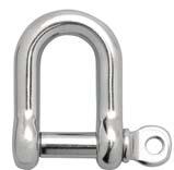 Accessories Stainless Screw Pin D Shackle (A36) STAINLESS Trade size (mm) Dimensions W D T d L OL Working load limit (Lbs.) (Kgs.