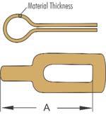 Single Jack Chain (Reel & carton) Trade size Wire diameter Inside length Feet per BRASS PLATED BRITE ZINC (Gauge) (mm) A package H220730 0.35 3.4 0.5 250 /2 reel Lbs.