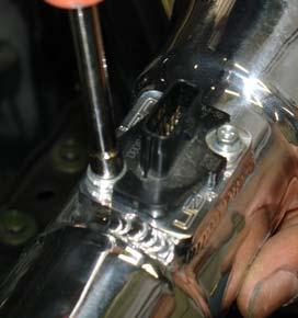 Figure 34 The 1 1/2 long, 17mm hose is pressed over the CCV box