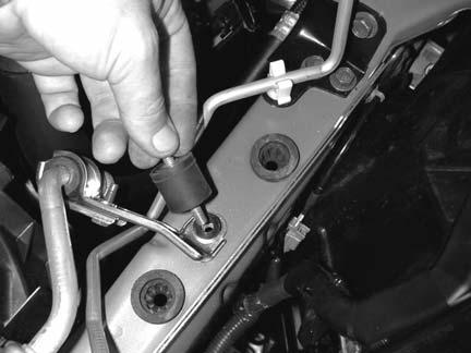 FRONT j) Remove the MAF sensor from the air filter assembly by removing the