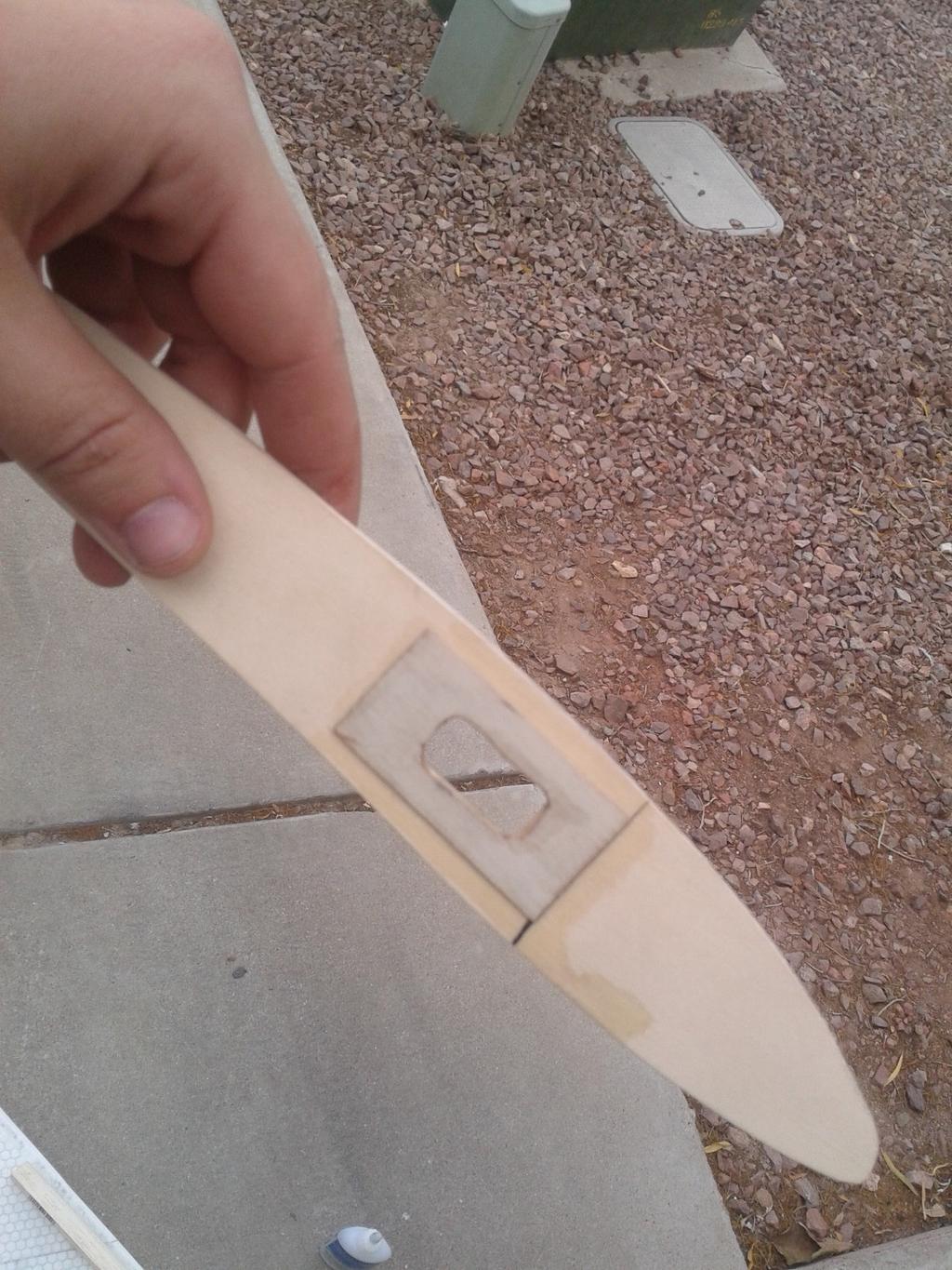 The leading edge was changed from carbon fiber to balsa wood because it is lighter, less expensive, and the stress observed from a hard crash would break the leading edge