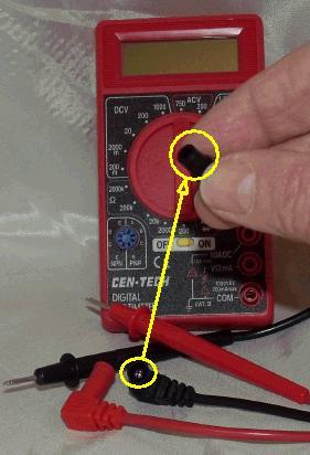 Using a Multimeter 2 Remove the protecting covers from black and red connectors