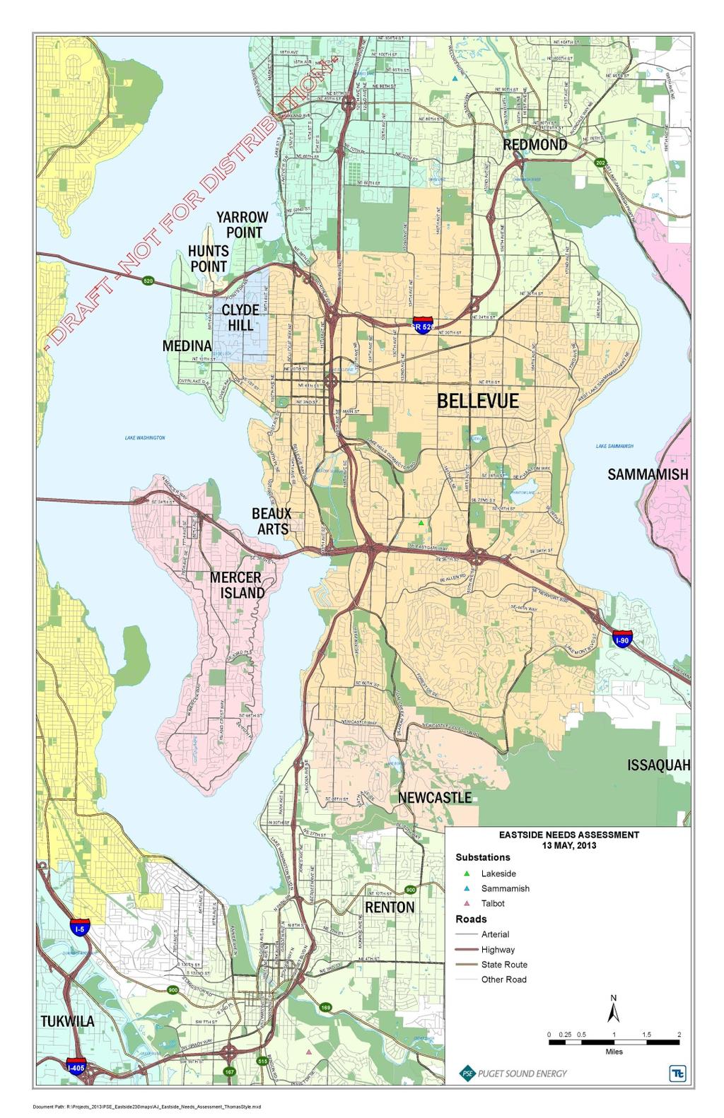 2.3 King County Area Description RE D AC TE D King County is a major load center of the Puget Sound Region.