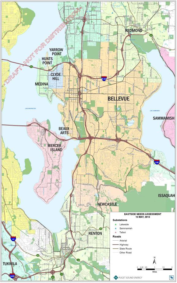 Section 1 Executive Summary The analysis discussed in this report verified that there is a transmission capacity deficiency in the Eastside area of Lake Washington which will develop by the winter of.