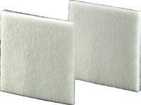 Fine filter mats For filter fans Used for extremely fine dust with particle sizes below 10 microns. Made of random filter nonwoven polyester.
