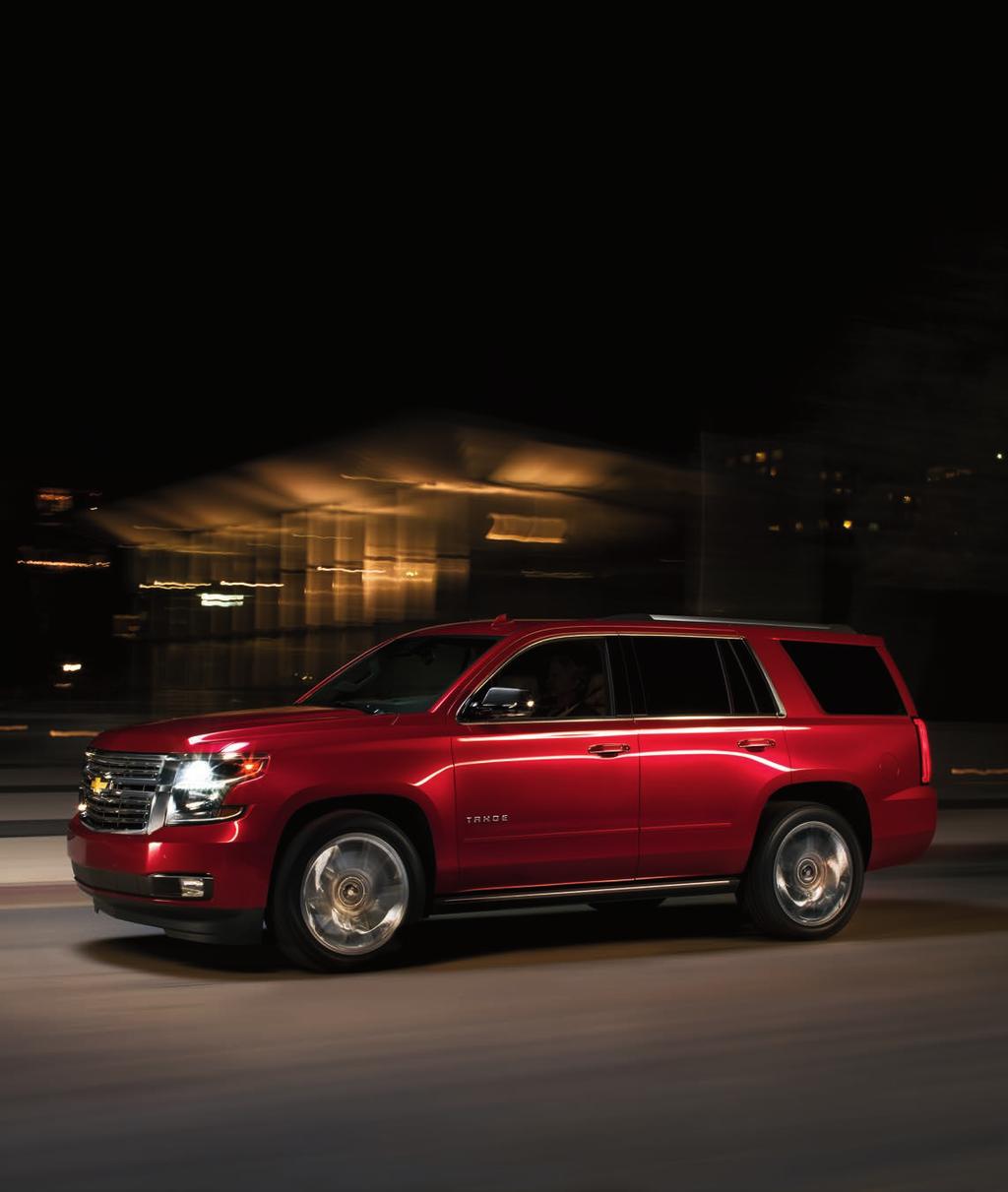 Tahoe Premier in Siren Red Tintcoat (extra-cost color) with available features. MAKE A STATEMENT.