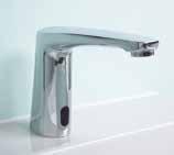 The infrared control reduces water and energy usage and stops dripping or the risk that the tap may be
