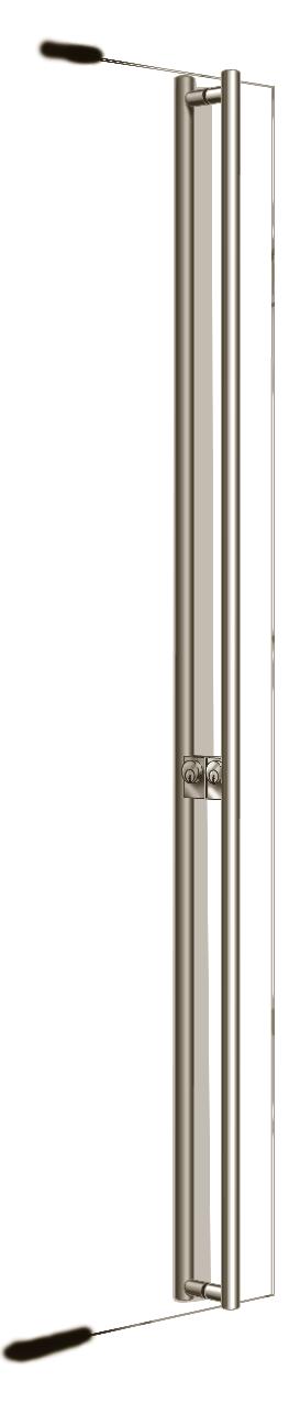 TUBULAR DOOR HARDWARE 4-1/8" HARDWARE IS FABRICATED FROM 1-1/4" DIAMETER STAINLESS STEEL OR ARCHITECTURAL BRONZE TUBING IN SATIN OR HIGHLY POLISHED FINISHES.