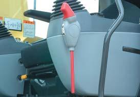 The ROPS cab has high shock-absorption