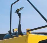 ROPS cab protects the operator in case of