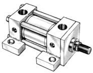 is highly recommended. Foot mounted cylinder MS cylinders do not absorb force on their centre-lines.