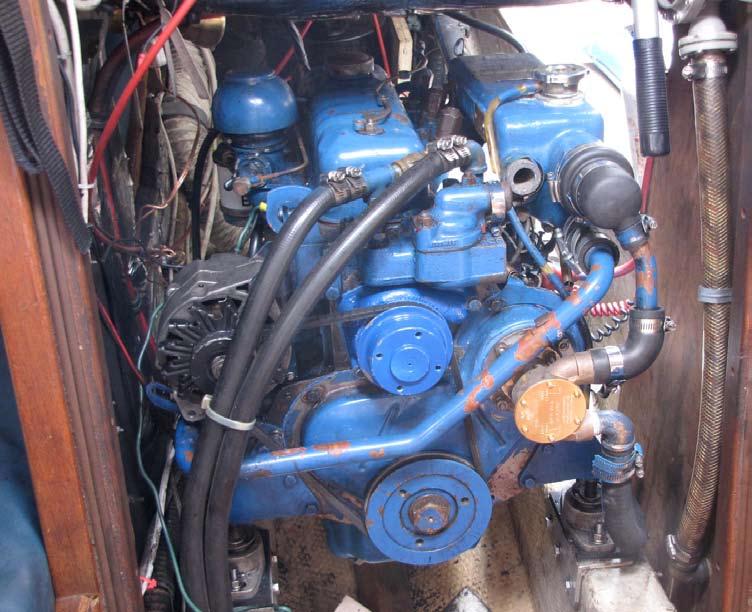 Front of engine.
