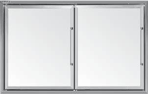 HALF DOORS & FIXED WINDOWS HALF DOORS EISA compliant high-performance glass package Pricing includes anti-condensate frame and mullion heaters Includes automatic energy control All colors available