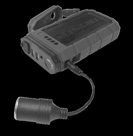 Once you have finished using your 12V DC accessory, remove the 12V DC Female Adaptor (18) from your accessory and the POWER PAK II.