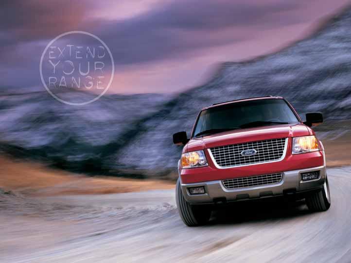In a world of limitless possibilities, there s only one place to start: at the top. The all-new, completely redesigned 2003 Expedition can take you there, leaving the competition far behind.