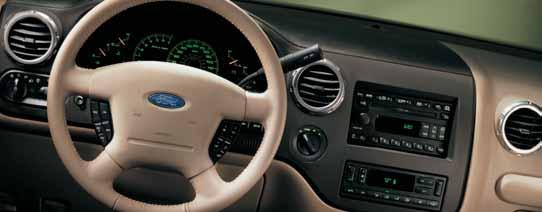 1 Expedition s command center includes large gauges, distinctive satin-steel accents and easy-to-reach controls for the auto headlamps,