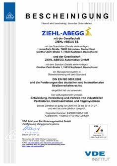 Automotive GmbH Quality management system as per DIN EN ISO