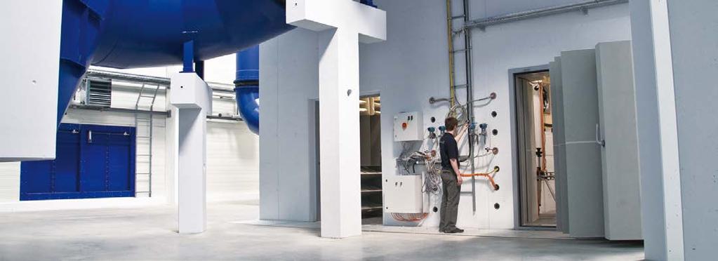 Aim of testing: For all ventilation system products of ZIEHL-ABEGG SE, the required ventilation system, acoustics and electrical data are ascertained on both combined test benches with the greatest