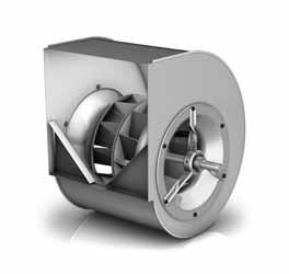 High performance centrifugal fan ADH double inlet for belt drive impeller with forward curved blades of galvanised sheet steel A Volume up to 0,000