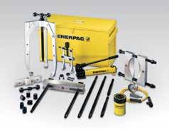 3-jaw designs as well as inside and outside pulling configurations Available in -ton hydraulic grip puller MULTI-PURPOSE PULLER SETS Set comes with pump, hose, cylinder, gauge, adaptor and case Also