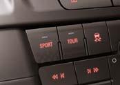 The touch of a button changes the whole driving dynamics to taut sporting excitement or relaxed long-distance cruising.