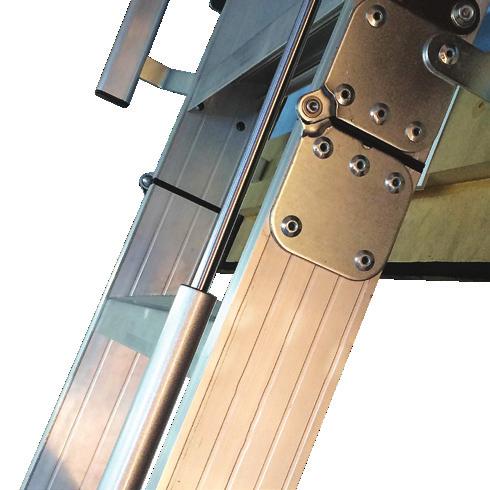 extrusions for added strength Non-slip steps and moulded non-slip feet Incorporated door seal to minimise drafts and dust Suitable for residential or light commercial use Height adjustable (no