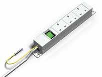 SOCKET STRIPS Plus Socket strip Schuko, 3-way, with switch, connection cable and earthing contact for Plus Ratings: 16 A / 250 VAC Installation: in the support column 1 socket strip Schuko, including