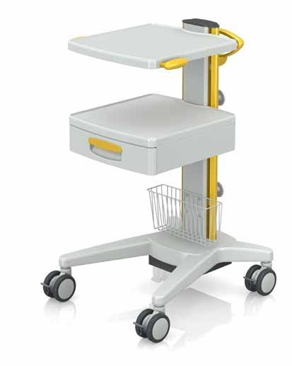 Efficient Product Design The die-cast aluminium bases developed for the provide the user with a wide floor space with a high load capacity and a minimal installation height of only 32 mm.
