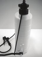 Spraying: 4 Pressurise the bottle by pumping the lever (B) approximately 7-9 times or until
