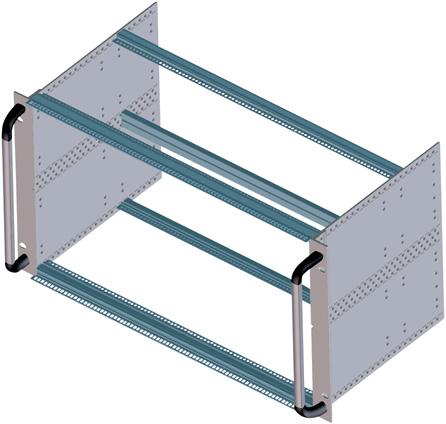5 mm module rail: aluminium extrusion front brackets: aluminium extrusion : kit form Please ask for apra s assembly service Sample configuration 1 5 Also available as double-row version - please