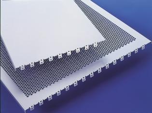 19 subrack, individual configuration 245 6b EMC cover panel perforated/ closed with honeycomb perforations for optimum air flow (approx.