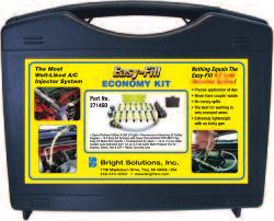 EASY-FILL A/C LEAK DETECTION SYSTEM The Most Liked A/C Injector System EASY No training needed.