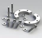 CF HORSE SHOE PLATE NUTS - STAINLESS STEEL NUMBER PNEUROP D1 D2 D3 P-PN16HS NW16 34 (1.33) 20 (0.79) M4 P-PN35HS NW35 70 (2.