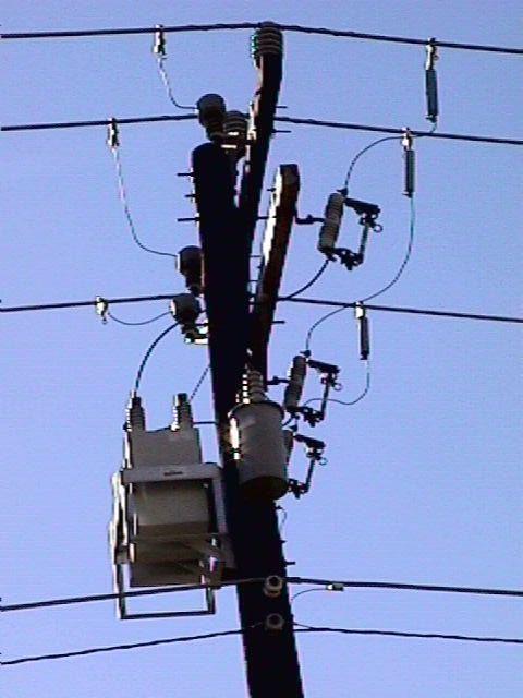 Pole-mounted transformers!