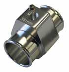 1 Litre Capacity - Polished Alloy Finish - Square Shape 6579 - Oil Catch Can with 1 / 2" NPT Female Fitting.