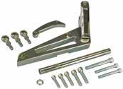 hardware - Ford Bracket Set - Chrome Steel 4723 -