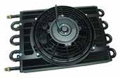 Reversible low profi le electric fan Offered in 4 sizes with 11/32 barb or -6 AN inlets Part # 12730 Part # 12741 Cooler Assembly -6 AN