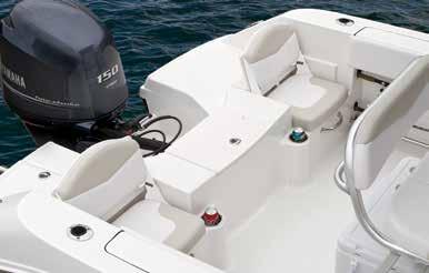 boxes with overboard drains Forward console