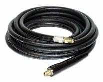 and 406 F) where cover may come in contact with oil or grease. Construction: Carbon steel wire reinforcement. Black EPDM tube and cover. Temp. Range: Up to 406 F.