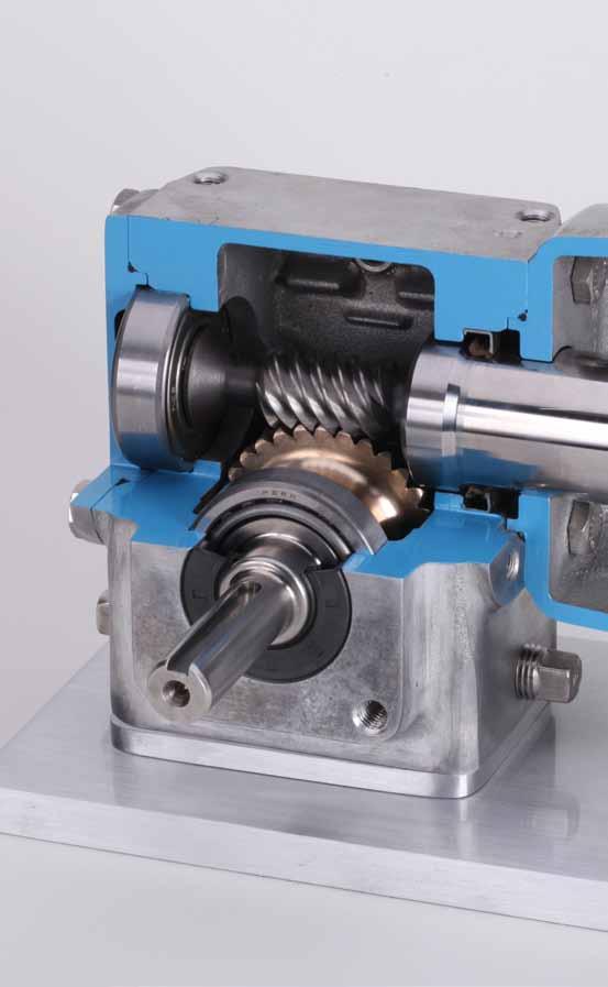 Helical - and GEAR+MOTOR ELECTRA-GEAR Aluminum Gear Reducers Built For Industrial Use Oversized positively-retained high speed input shaft bearing for higher shock load capacity, shaft alignment and