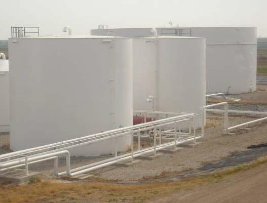 Figure 5.1: Internal Floating Roof Storage Tank Spill Containment Spill containment dikes are required to contain the volume of the largest tank plus rainfall within the contained area.